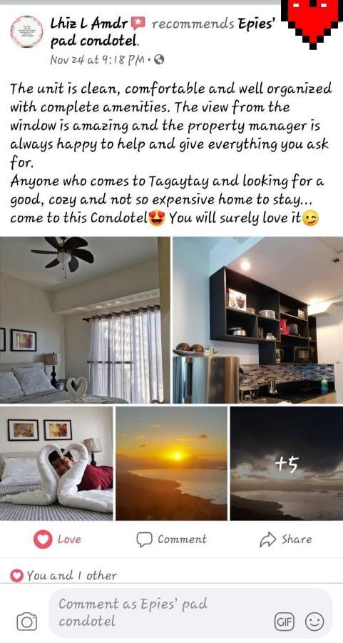 Epie'S Pad Apartman Tagaytay City Kültér fotó